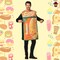 Adults Ramen Noodles Costume Funny Food Foam Tunic Photo Print Halloween Party Outfit